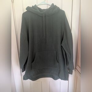 American Eagle Outfitters Dark Green Hoodie and butterfly crew